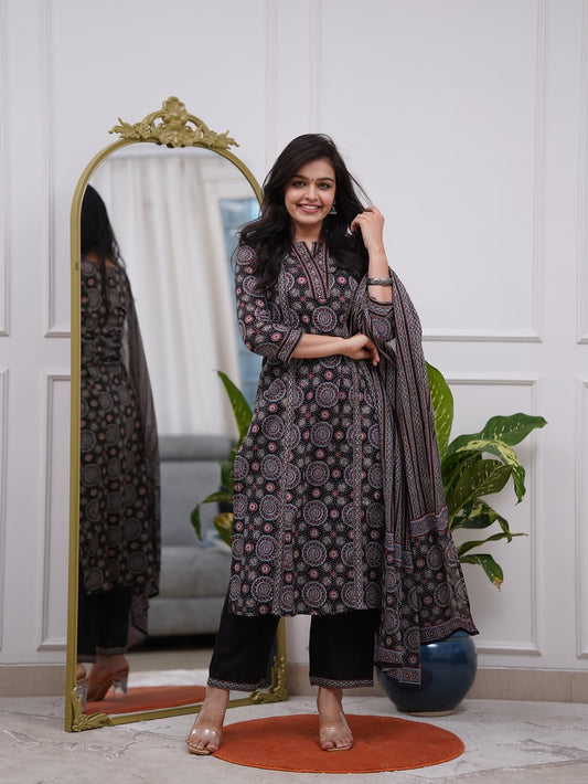 Jaipuri Ethnic Enigma Printed Suit Set